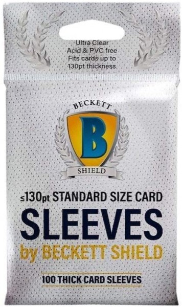 Beckett Shield Thick Cards Card Sleeves (100 Sleeves)