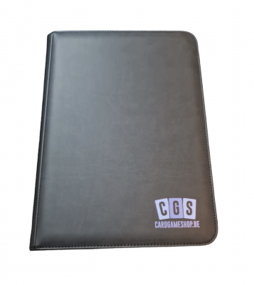CGS Custom Brand 9-Pocket Zipped Premium Binder Zwart