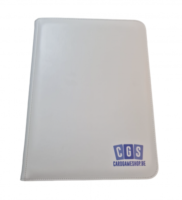 CGS Custom Brand 9-Pocket Zipped Premium Binder Wit