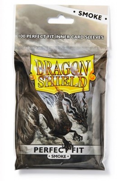 Dragon Shield Standard Perfect Fit Sleeves - Clear/Smoke (100 Sleeves)
