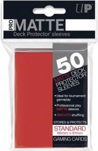 Ultra Pro Sleeves Mat Rood