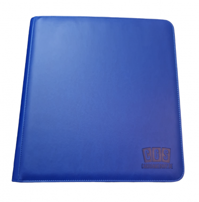 CGS Custom Brand 12-Pocket Zipped Premium Binder Blauw
