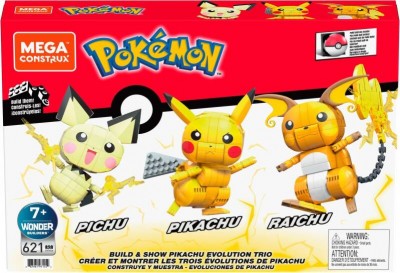 Pokémon Mega Construx - Pichu, Pikachu & Raichu