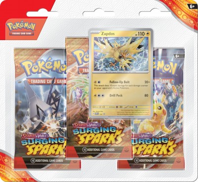 Pokémon 3-Pack Blister Surging Sparks - Zapdos