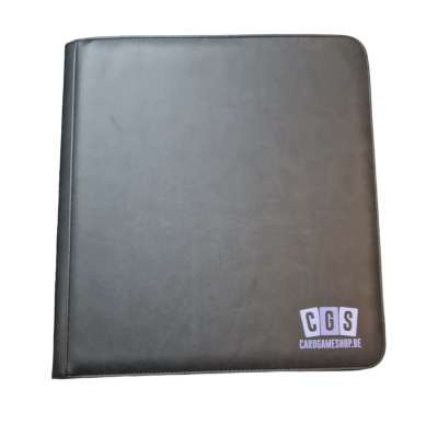 CGS Custom Brand 12-Pocket Zipped Premium Binder Zwart