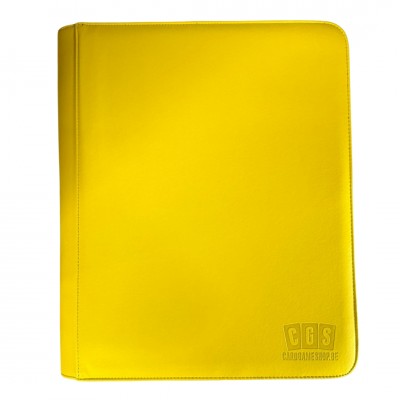 CGS Custom Brand 9-Pocket Zipped [TOPLOADER] Premium Binder - Geel