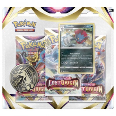 Pokémon 3-Pack Blister Lost Origin - Weavile