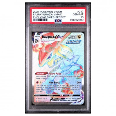 PSA 10 Pokémon Evolving Skies #217 Rayquaza Vmax