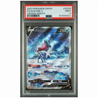 PSA 9 Pokémon Crown Zenith #GG39 Suicune V Full Art 