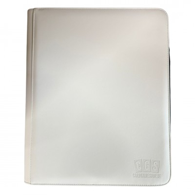 CGS Custom Brand 9-Pocket Zipped  [TOPLOADER] Premium Binder - Wit