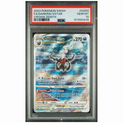 PSA 10 Pokémon Crown Zenith #GG50 Darkrai VSTAR Full Art 