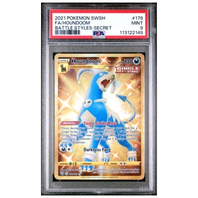 PSA 9 Pokémon Battle Styles #179 Houndoom Secret