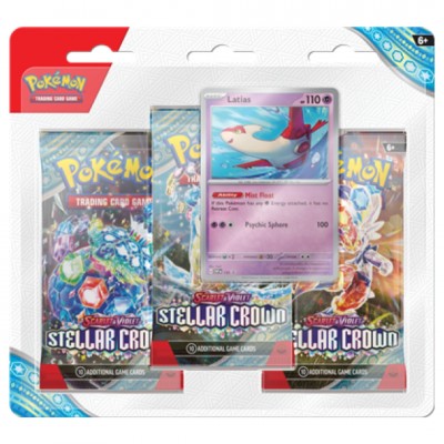 Pokémon 3-Pack Blister Scarlet & Violet Stellar Crown - Latias 