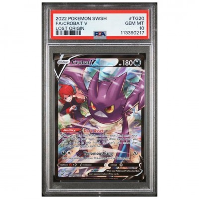 PSA 10 Pokémon Lost Origin #TG20 Crobat V