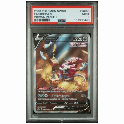 PSA 9 Pokémon Crown Zenith #GG53 Hoopa V Full Art 