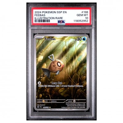 PSA 10 Pokémon SSP-EN #198 Feebas Illustration Rare 