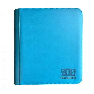 CGS Custom Brand 4-Pocket Zipped  [TOPLOADER] Premium Binder - Teal