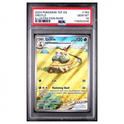 PSA 10 Pokémon TEF-EN #164 Grotle Illustration Rare 