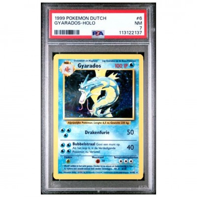 PSA 7 Pokémon Nederlandse Base Set #6 Gyarados Holo 