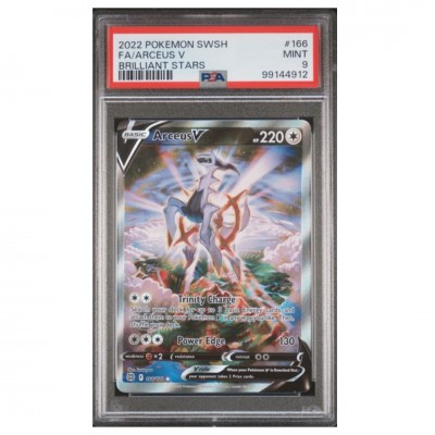 PSA 9 Arceus V Full Art #166 Brilliant Stars 