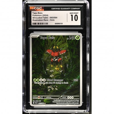 CGC 10 Pokémon Shrouded Fable #065 Tapu Bulu Art Rare 