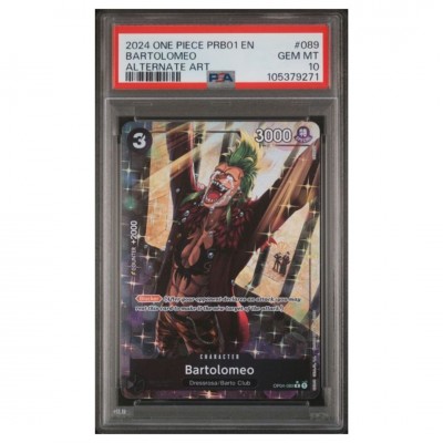 PSA 10 One Piece PRB01 #089 Bartolomeo Alternate Art