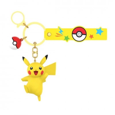 Pokémon Poké ball Sleutelhanger - Jumping Pikachu