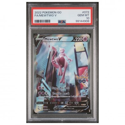 PSA 10 Mewtwo V #072 Pokémon Go 