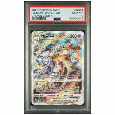 PSA 10 Pokémon Crown Zenith #GG44 Mewtwo VSTAR Full Art 