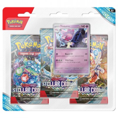 Pokémon 3-Pack Blister Scarlet & Violet Stellar Crown - Tinkaton