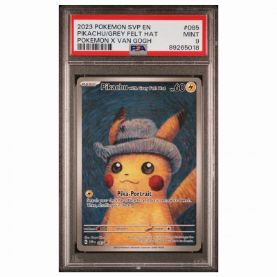 PSA 9 Pokémon SVP Promo #085 Pikachu grey Felt Hat 