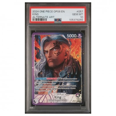 PSA 10 One Piece OP08 #057 King Alternate Art