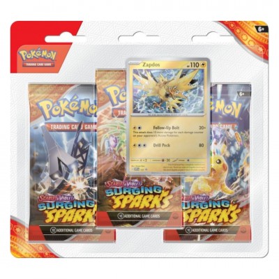 Pokémon 3-Pack Blister Surging Sparks - Zapdos