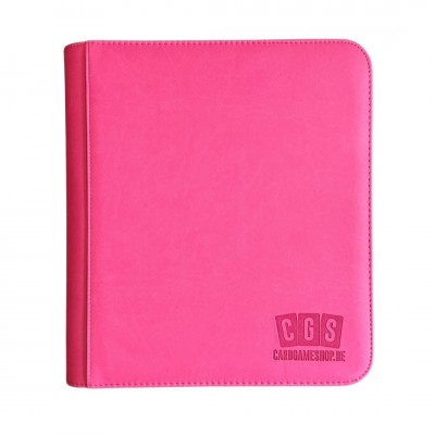 CGS Custom Brand 4-Pocket Zipped  [TOPLOADER] Premium Binder - Roze