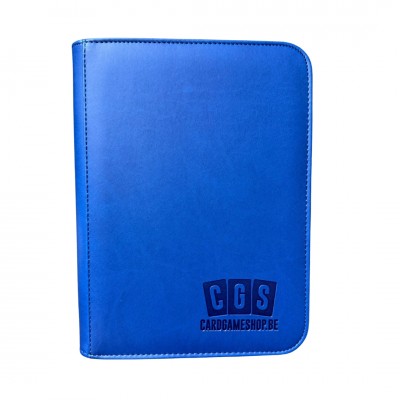 CGS Custom Brand 4-Pocket Zipped Premium Binder - Blauw