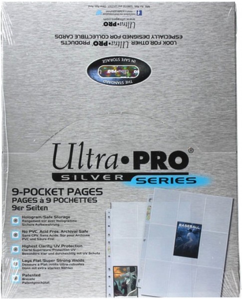 Silver 9-Pocket Pages Display - 100 pcs