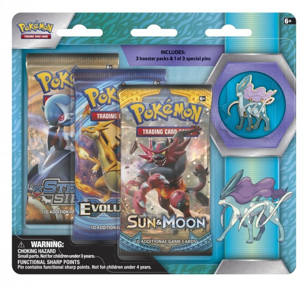 Legendary Beasts Collection Pin 3-pack - Suicune