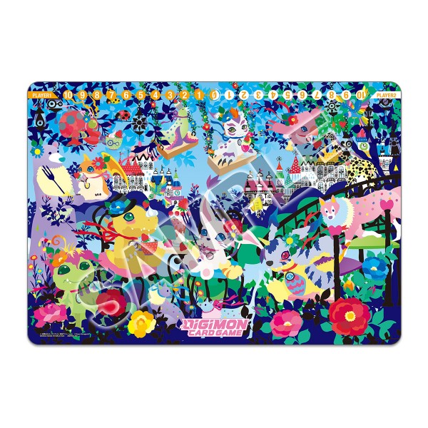 Digimon Playmat and Card Set 2 Floral Fun PB-09 	