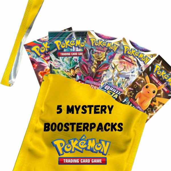 Pokémon Gold Mystery Bag - 5 Boosterpacks