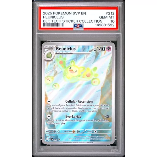 PSA 10 Pokémon Black Star Promo 212 Reuniclus