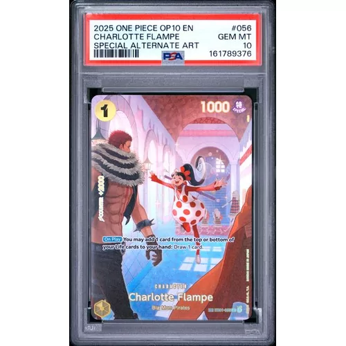PSA 10 One Piece OP10 #056 Charlotte Flampe Special Alternate Art