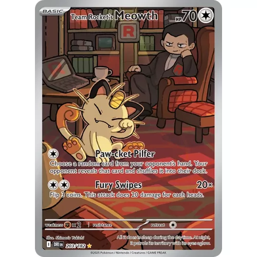 Team Rocket's Meowth (sv10-203)