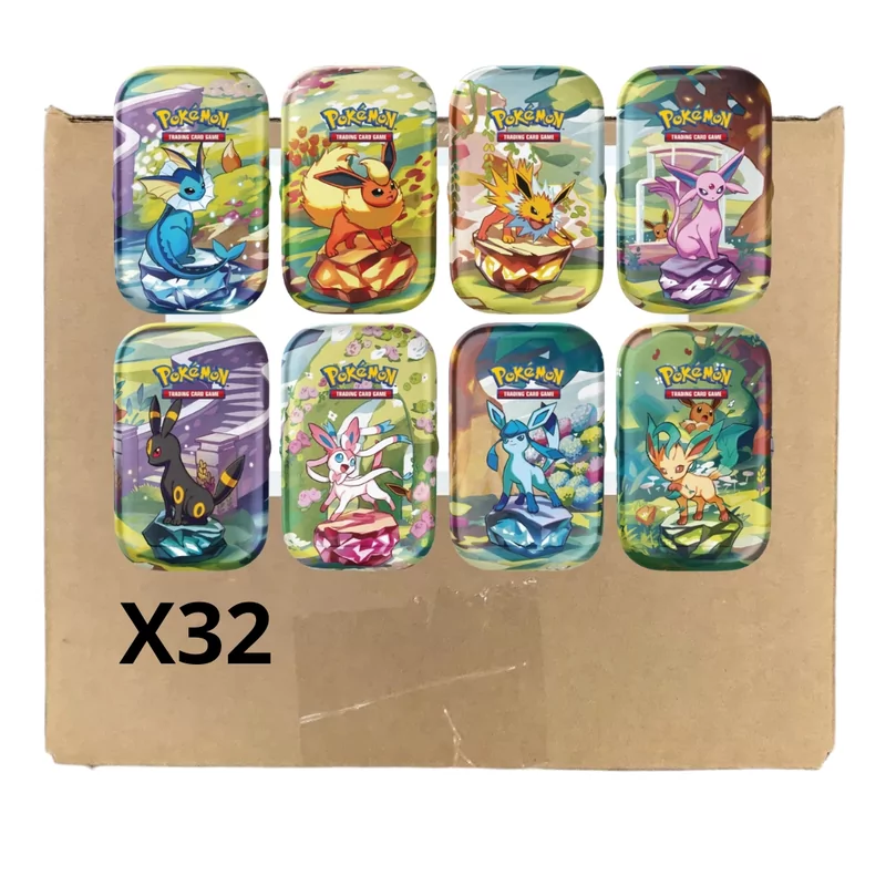 Pokémon Mini Tin X32 [SEALED CASE] - Prismatic Evolutions