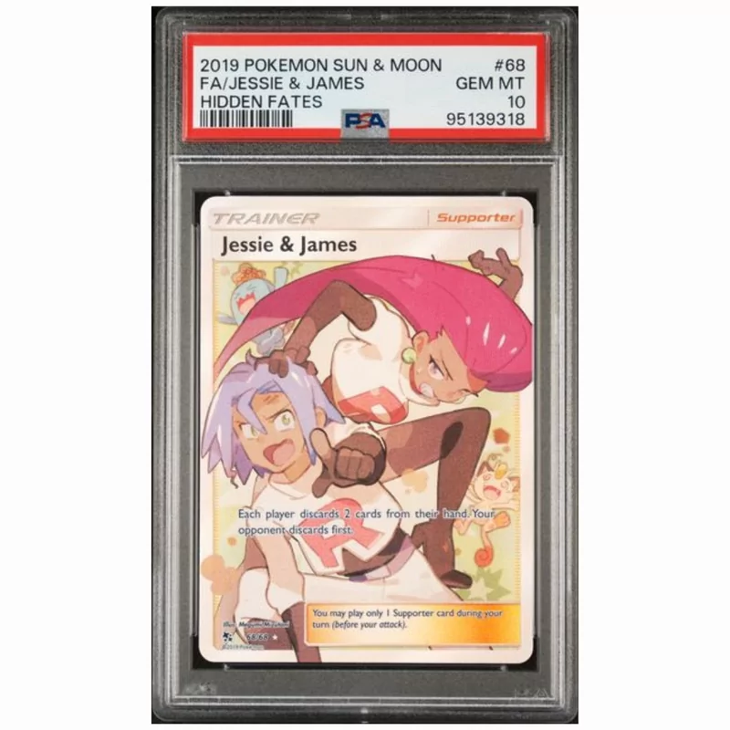 PSA 10 Pokémon Hidden Fates #68 Jessie & James Full Art