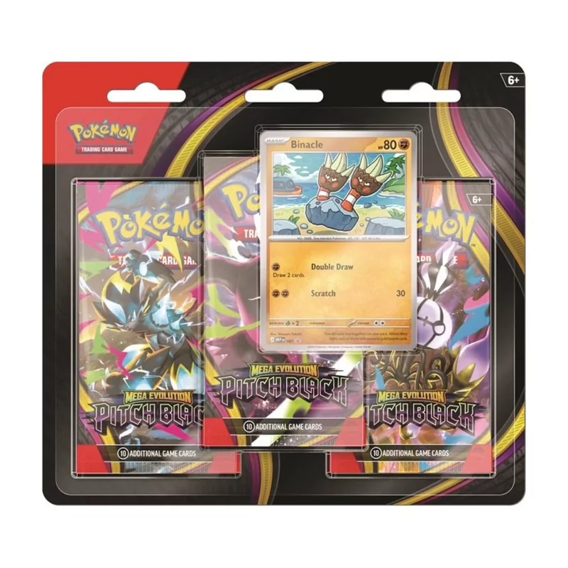 Pokémon 3-Pack Blister ME05 Pitch Black - Binacle 