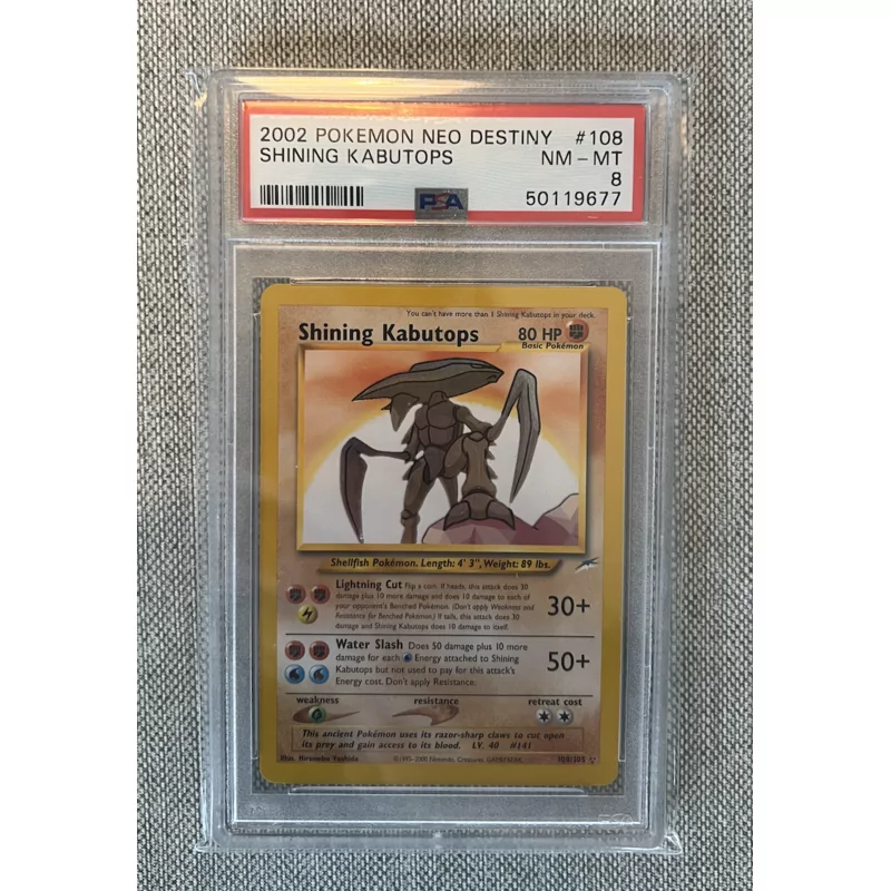 Shining Kabutops 108/105 - PSA8