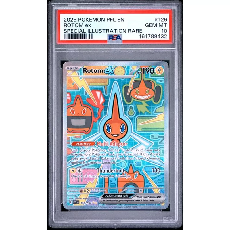 PSA 10 Pokémon Phantasmal Flames #126 Rotom ex