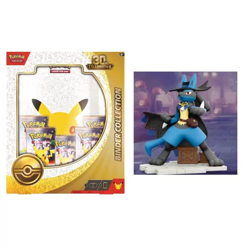 30Th Binder Collection + Pokémon Funism Figure 17cm Unite Series - Lucario