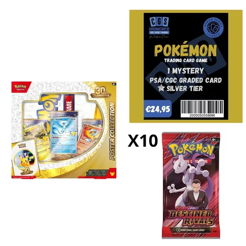 30Th Poster Collection + Silver Tier + 10 Destined Rivals Packs