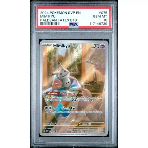 PSA 10 Pokemon Paldean Fates 075 Mimikyu